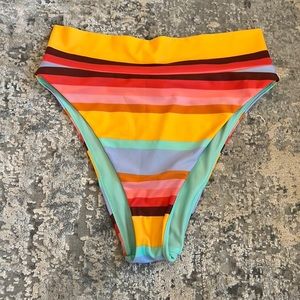 Aerie bathing suit bottoms size medium high rise